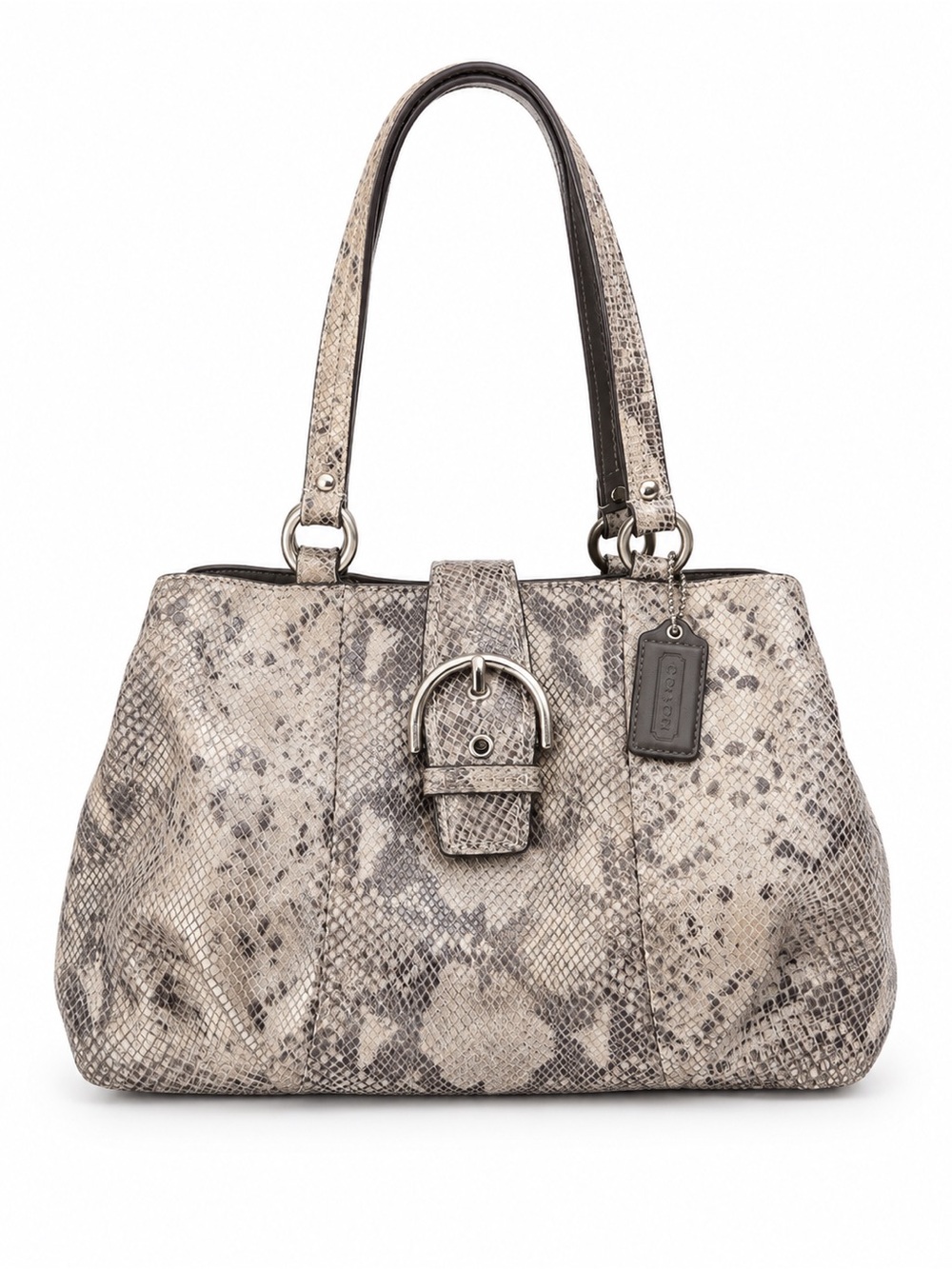 Coach - Soho Python Embossed Carryall Shoulder Bag